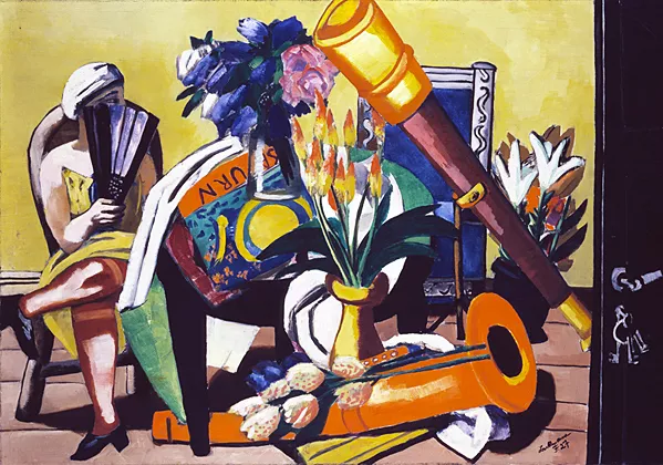 Grande nature morte avec télescope, 1927, Max Beckmann