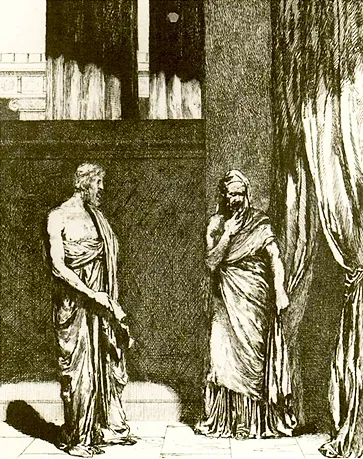 L’Oracle de Cupidon et de Psyché, 1880, Max Klinger