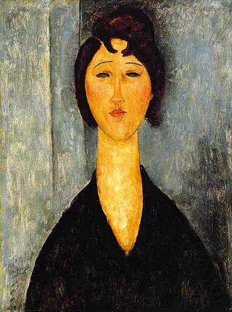 Retrato de mujer joven, 1918, Amedeo Modigliani (New Orleans Museum of Art)