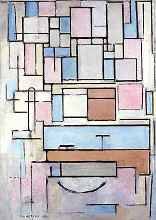 Composition avec plans de couleur, 1914, Piet Mondrian