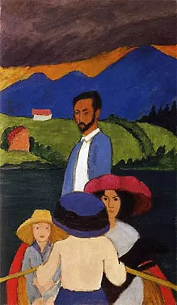 Paseo en barca, 1910, Gabriele Münter