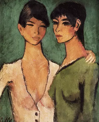 Dos hermanas, vers 1920, Otto Muller