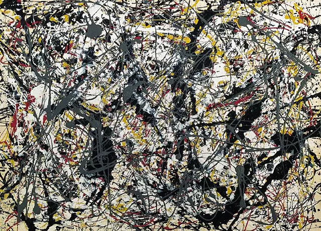 Argent sur noir, blanc, jaune et rouge, 1948, Jackson Pollock