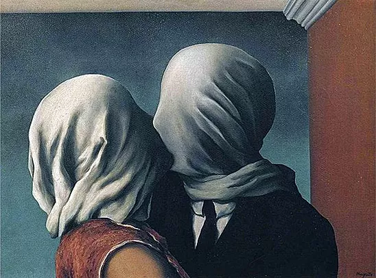 Los amantes, 1928, René Magritte