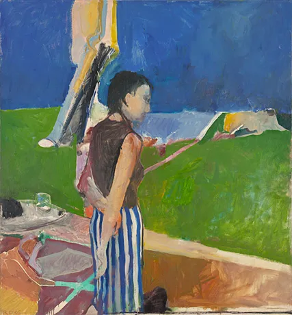 Chica en una terraza, 1956, Richard Diebenkorn