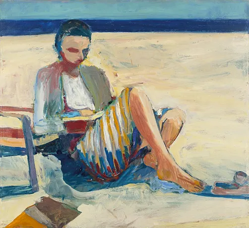 Chica en la playa, 1957, Richard Diebenkorn