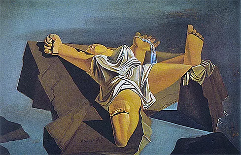 Femme couchée sur les rochers, 1926, Salvador Dalí