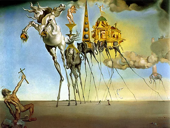 La tentation de saint Antoine, 1946, Salvador Dalí