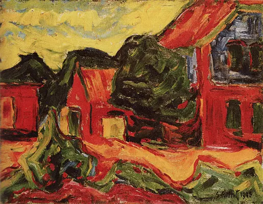 En la estación, 1911, Karl Schmidt-Rottluff