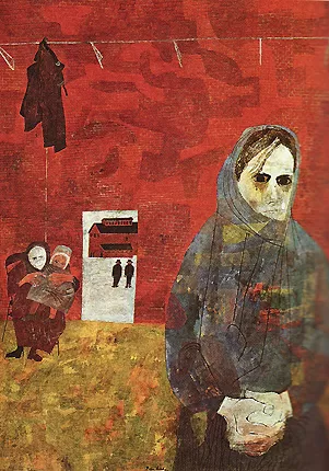 Mujeres de mineros, 1968, Ben Shahn