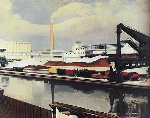 Paisaje americano, 1930, Charles Sheeler