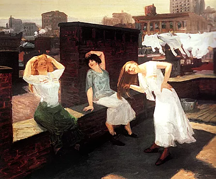 Sunday, Women Drying Their Hair, 1912, John Sloan