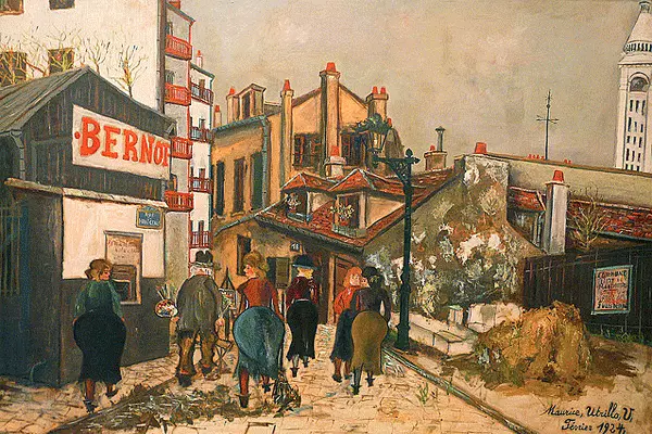 La casa Bernot, 1924, Maurice Utrillo, París, Museo de la Orangerie