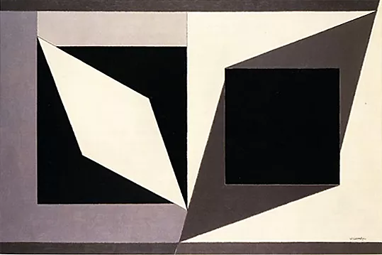 Hommage à Malevich, 1954, Victor Vasarely