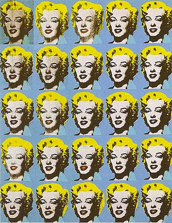 25 Marilyns, 1962, Andy Warhol