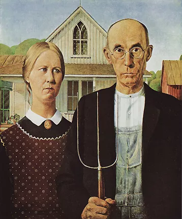 Gótico americano, 1930, Grant Wood