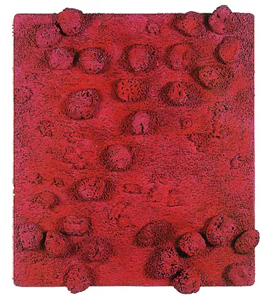 Relieve de esponja en rosa, 1961, Yves Klein
