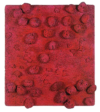 Relief éponge rose, 1961, Yves Klein