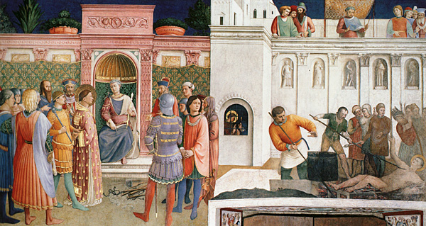 Saint Laurent devant l’empereur Dèce, Fra Angelico