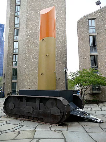 Lipstick (Ascending) on Cartepillar Tracks, 1969, Claes Oldenburg, New Haven