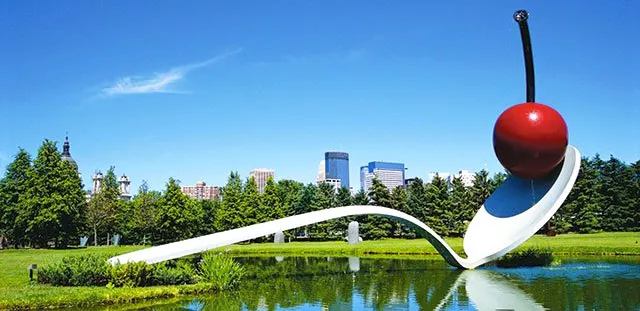 Spoonbridge and Cherry, 1985, Claes Oldenburg y Coosje van Bruggen, Minneapolis