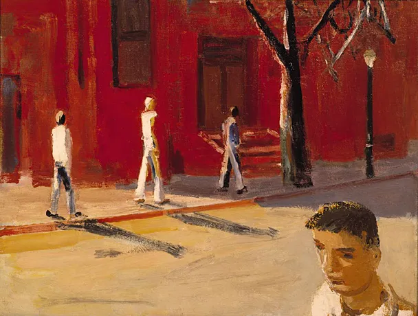 Escena callejera de Boston, 1954, David Park