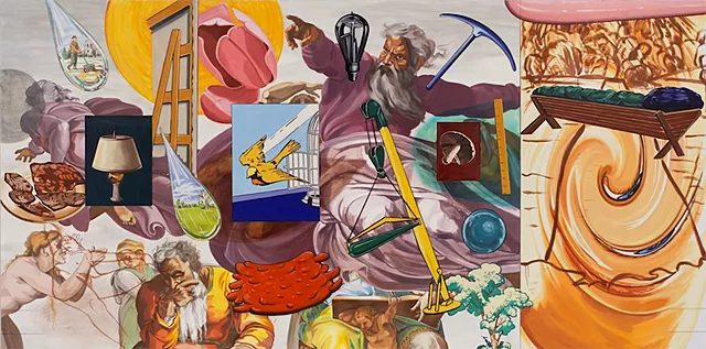 After Michelangelo, The Creation, 2005-2006, David Salle, Nueva York, Parrish Art Museum.