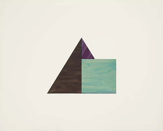Musician Angel: Triangle, Small Square, 1979-1981, Dorothea Rockburne, Colección Privada.