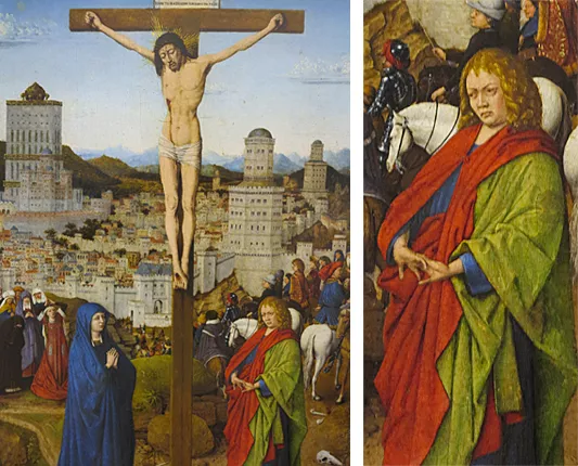 La Crucifixión, colaborador de Jan van Eyck 