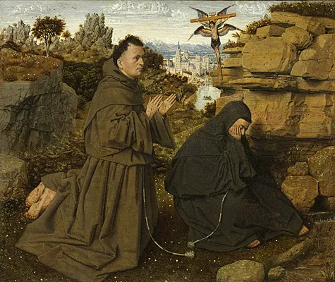 Saint François d'Assisse recevant les stigmates, Jan van Eyck