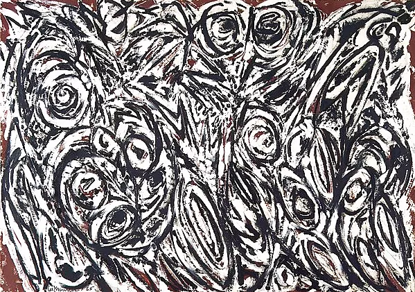 Night Creatures, 1963, Lee Krasner, Nueva York, Metropolitan Museum.