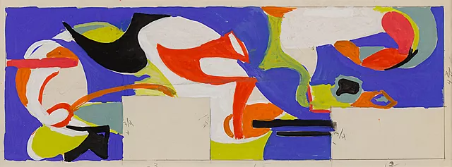 Untitled Mural Study, 1940, Lee Krasner, New York, Pollock-Krasner Foundation.