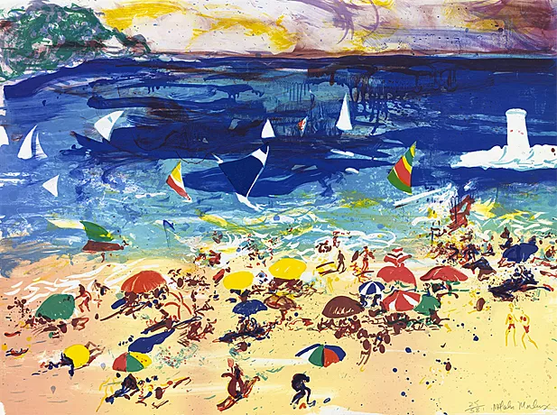 Beach Scene, 1982, Malcolm Morley, Nueva York, Museum of Modern Art (MoMA).