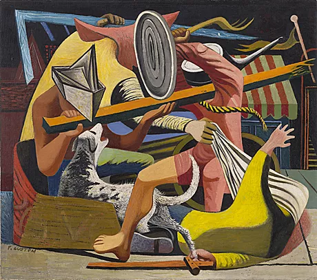 Gladiators, 1940, Philip Guston, Nueva York, Museum of Modern Art (MoMA).