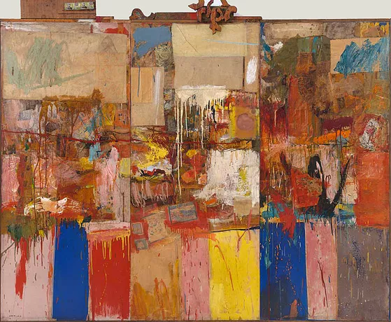 Collection, pintura combinada, 1953-1954, Robert Rauschenberg