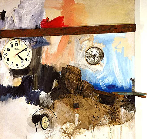 Réservoir, détail, 1961, Robert Rauschenberg