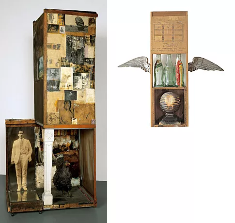 Robert Rauschenberg, Sin título, c. 1954; Coca-cola Plan, 1958