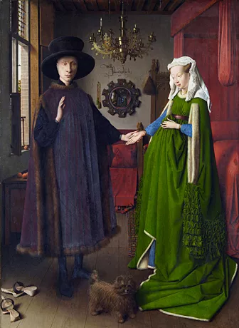 Retrato de Giovanni Arnolfini y su esposa, 1434 Jan van Eyck