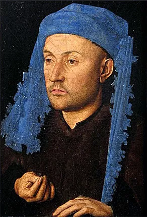 L'homme au chaperon bleu, vers 1429, Jan van Eyck