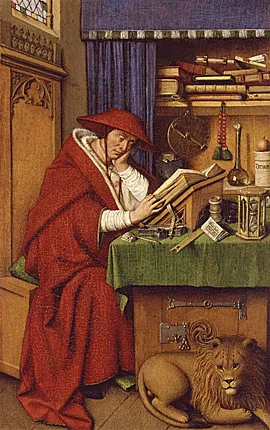 San Jerónimo en su estudio, 1440-1442, Jan van Eyck y Taller