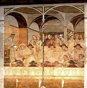 L'Investiture de saint Louis à Toulouse, Ambrogio Lorenzetti