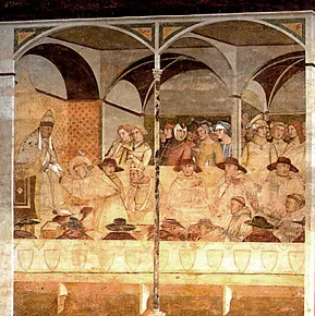 La investidura de san Luis, 1329, Ambrogio Lorenzetti