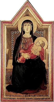 Vierge à l'Enfant, 1319, Ambrogio Lorenzetti 
