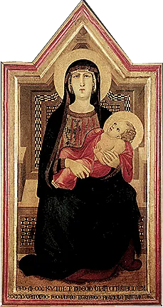 Virgen con el Niño, Ambrogio Lorenzetti