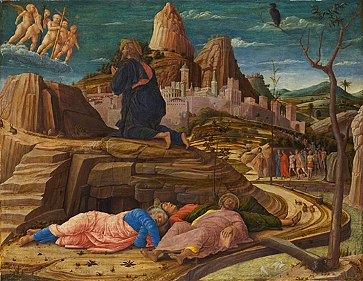 Oración en el Huerto de los Olivos, 1459, Andrea Mantegna