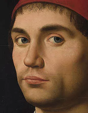 Retrato de un hombre, autorretrato, 1475-1476, Antonello da Messina