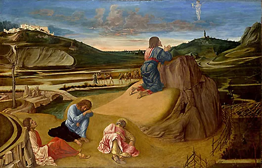 Oración en el Huerto de los Olivos, 1460, Giovanni Bellini