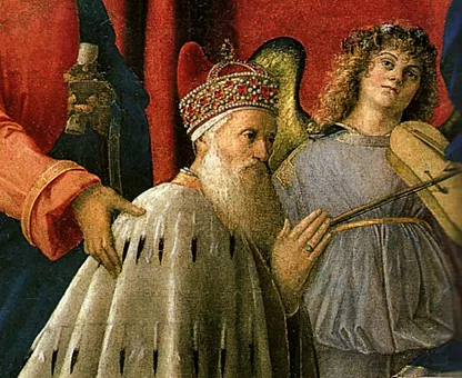 El Dux Agostino Barbarigo presentado a la Virgen, 1488, Giovanni Bellini