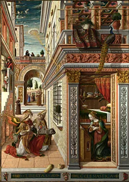 La Anunciación con San Emidio, 1486, Carlo Crivelli