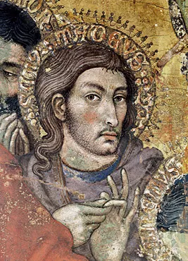 Assomption de la Vierge, autoportrait Taddeo di Bartolo, Montepulciano